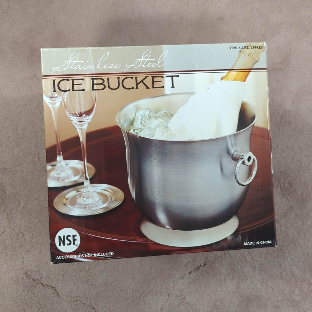 Stainless Steel Ice Bucket For Champagne 18/10 SS
